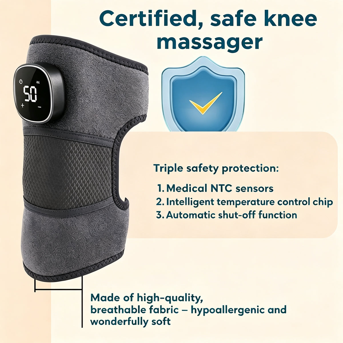 SOMAFY Pro Knee Massager 3-in-1