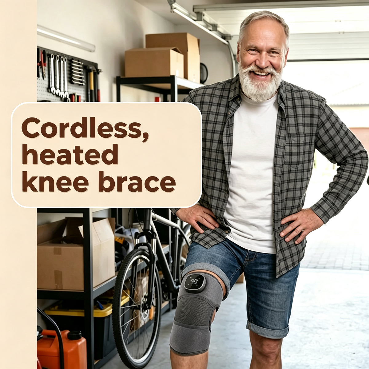 SOMAFY Pro Knee Massager 3-in-1